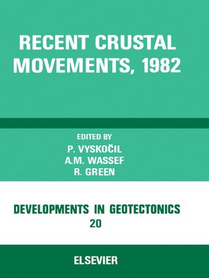 cover image of Recent Crustal Movements, 1982